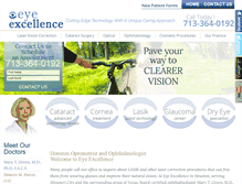 Tablet Screenshot of eyeexcellence.com
